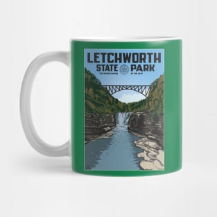 Letchworth Park WPA style poster Mug